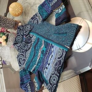 Kooi LAMBSWOOL CHUNKY ZIP UP MULTICOLOR SWEATER JACKET